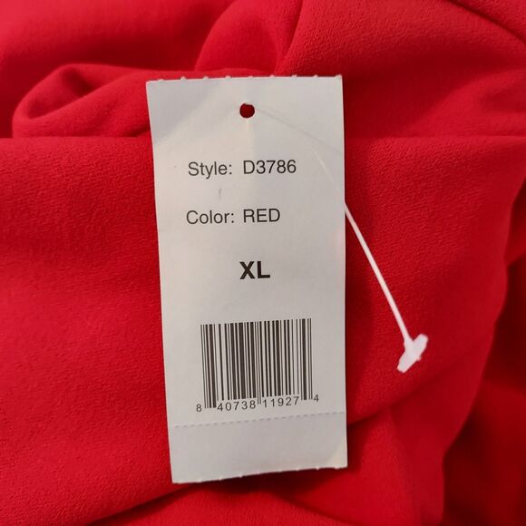 Alexia Admor Dress Womens Size XL Red Dolman Sleeve Stretch Career Cocktail NWT - Picture 9 of 15